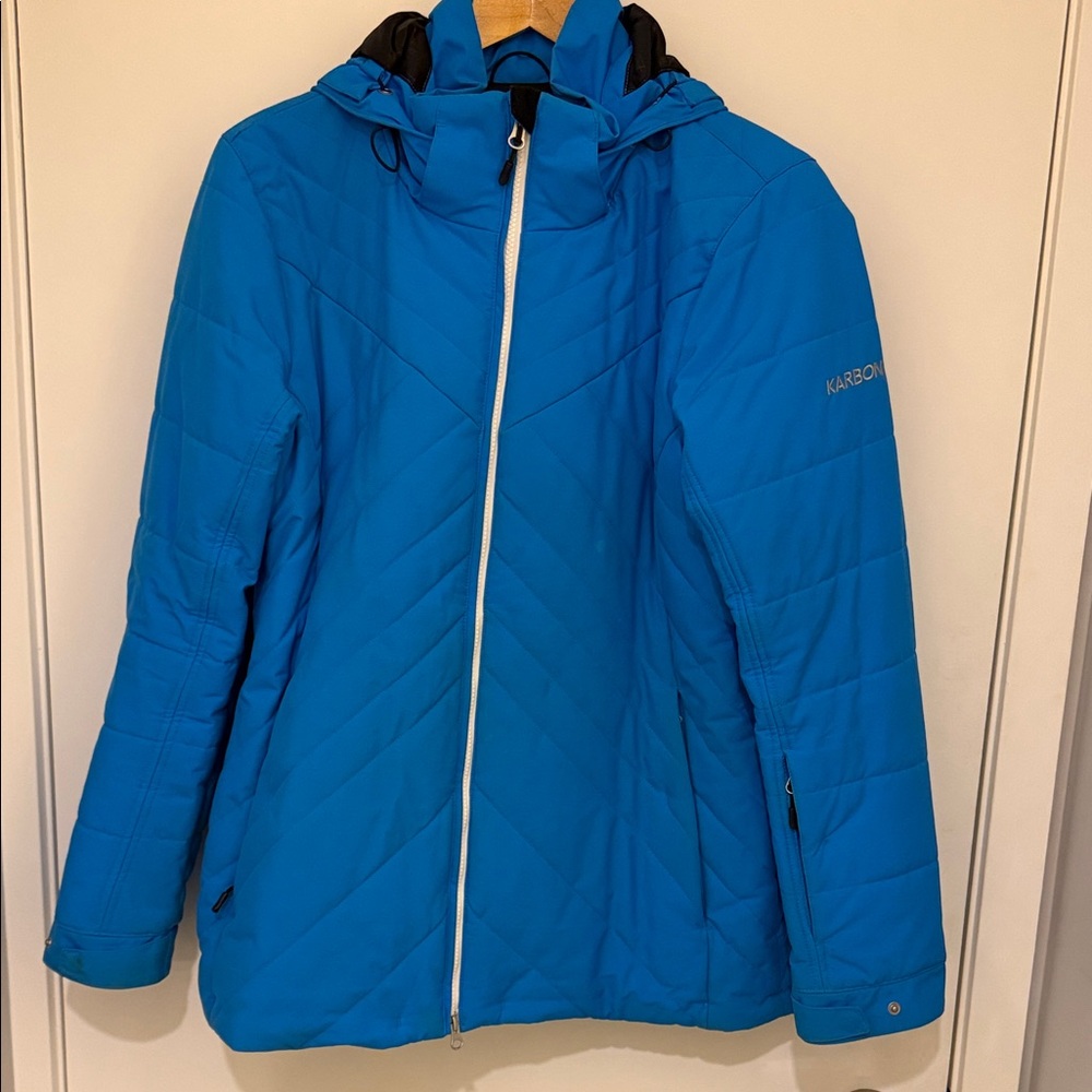 Karbon Vibrant Blue Quilted Jacket